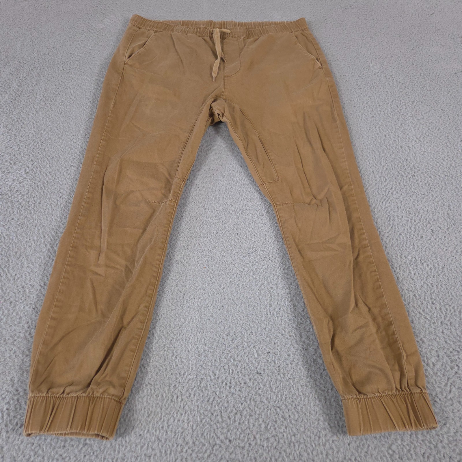 PacSun Pants Mens Large Skinny Joggers Pull On Drawstring Khaki Outdoor Hiking