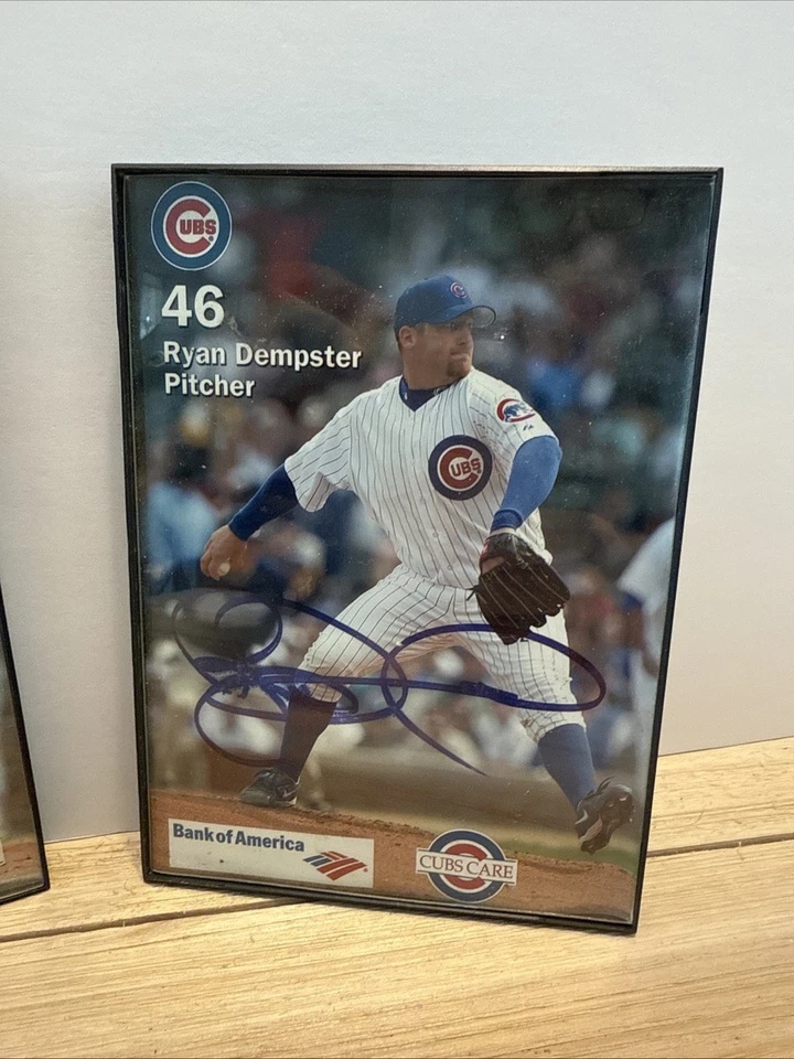 Corey Patterson & Ryan Dempster Chicago Cubs Signed  Autographed Framed 5x7 Look - Image 3 of 4