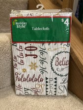 Tablecloth 52in by 70in new Christmas/Holiday theme