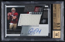 2011 SP Authentic SPx Rookie Jersey Christian Ponder BGS 9.5 GEM MINT Auto 0p5