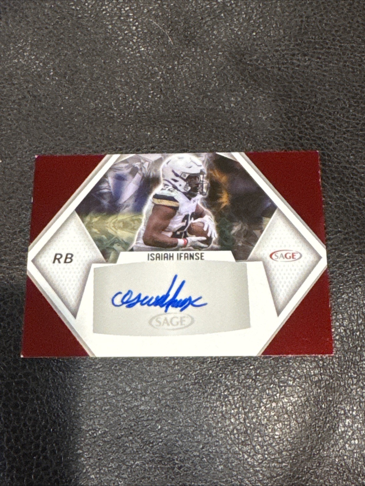 2023 SAGE Low Series Auto Red ISAIAH IFANSE Rookie Auto RC CAL GOLDEN BEARS