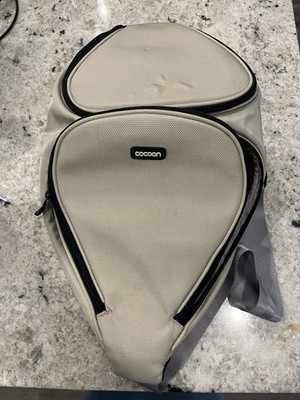 Cocoon Canvas Laptop Backpack Beige Pink Interior Padded 13 in Adjustable Strap