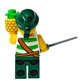 LEGO Pirates II Green White Stripes Pirate Minifigure pi083 6243