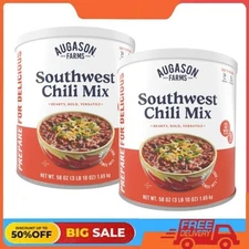 2Pack Augason Farms Southwest Chili Certified Gluten Free Emergency Food Storage