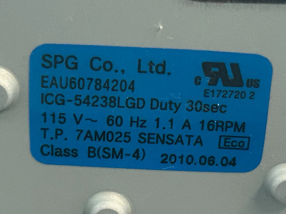 Conjunto de motor para máquina de hielo y barrena para refrigerador LG P# EAU61843013 AEQ73110205 Foto 4 de 4