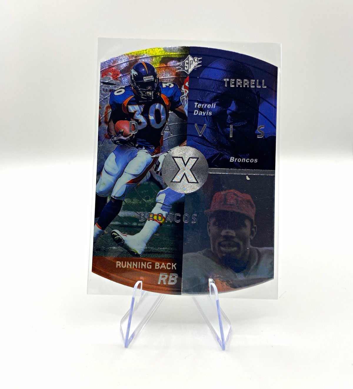 Upper Deck 1998 SPx Terrell VIS Insert Terrell Davis #15 Denver Broncos