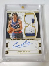 2024-25 National Treasures Cam Christie Rookie Dual Patch Auto Gold /25 RPA