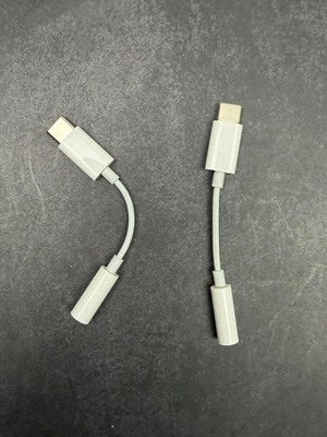 2XGenuine OEM Apple USB-C to 3.5mm Headphone Jack Adapter iPad Pro Mac MU7E2AM/A