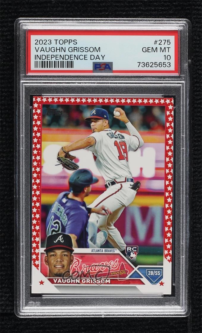 2023 Topps Series 1 Independence Day 69/76 Vaughn Grissom #275 PSA 10 GEM MT w5p