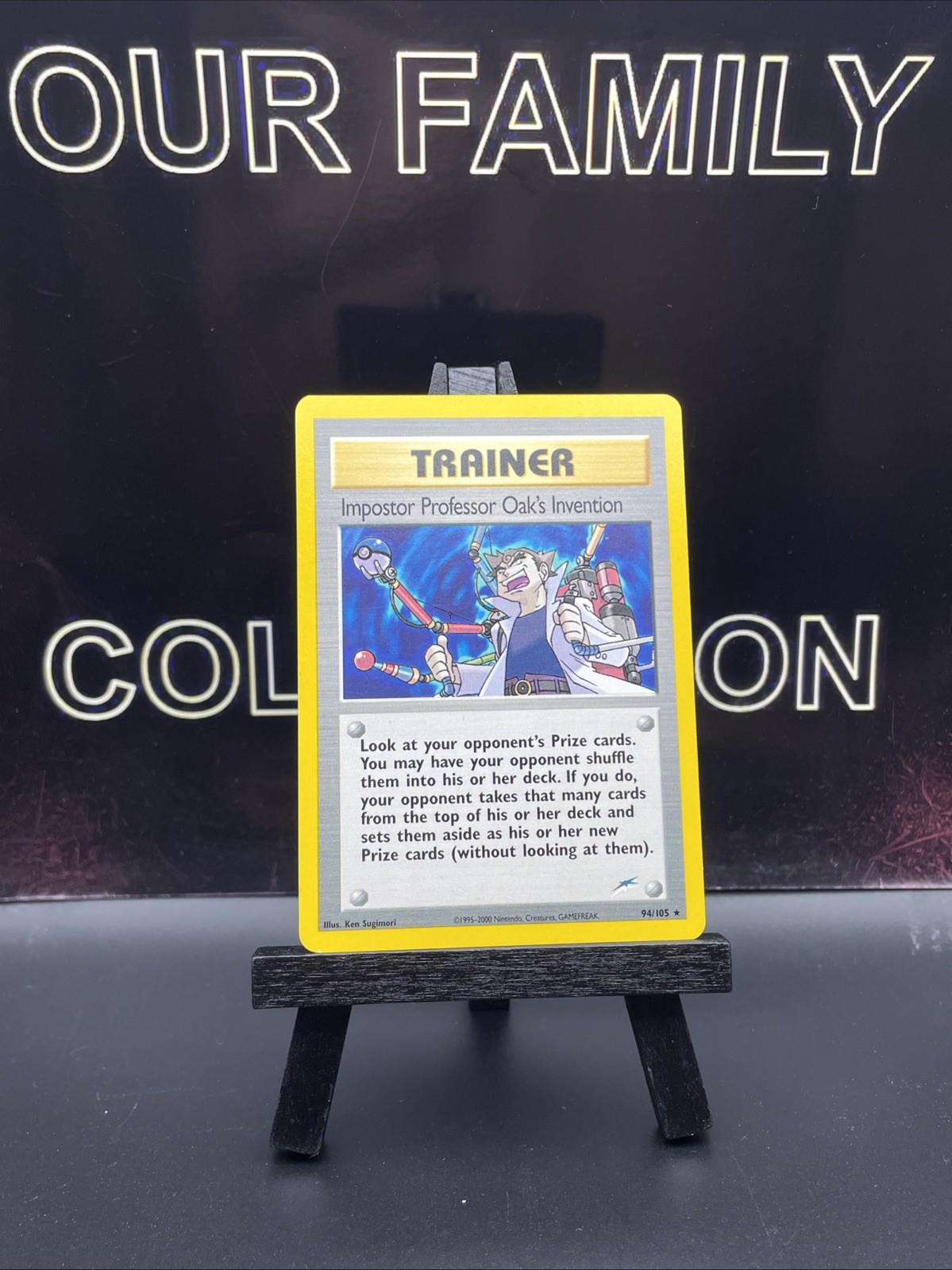 Imposter Professor Oak's Invention 94/105 Neo Destiny Rare Pokemon TCG LP