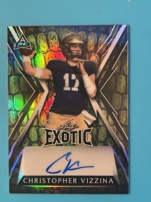 2023 Leaf Exotic Christopher Vizzina RC Snake SP #BA-CV1 Notre Dame 3/3  