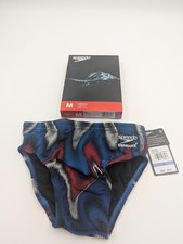 Speedo Boys Youth Size 26 Competitive Purpose Brief Swim Suit Red White Blue NWT