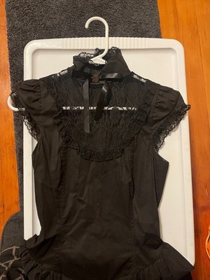 Lip Service black lace zipper & bow dress size XS extra small x-small | eBay