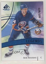 2020-21 Upper Deck SP Game Used Legends Blue Burst 116/135 Bob Bourne #111 0nr3