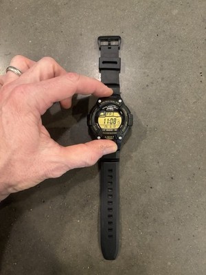 CASIO Tough Solar Digital Watch W-S220 Black Dial Men