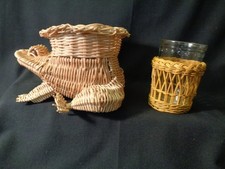 Frog basket planter plant arrangement candy d...