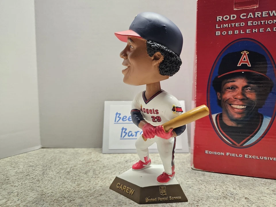 Bobblehead Rod Carew Los Angeles Angels MLB 2002 SGA novo na caixa - Imagem 4 de 4