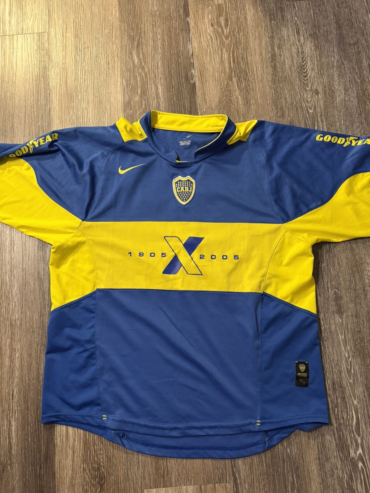 VTG🔥 Nike Diego Armando Maradona LTD 1905-2005 Boca Juniors Soccer Jersey XL