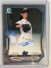 2026 Bowman Thomas White Chrome Prospect Auto Autograph #CPA-TW Marlins