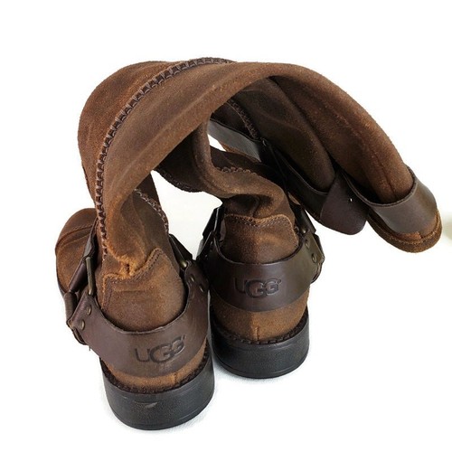 Botas UGG Dree para Mujer TALLA 7.5 Arnés Marrón Alto 1005690 Cuero Envejecido - Imagen 11 de 12