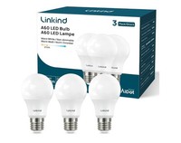 Linkind LED Lampe E27 8W 806Lm 2700K Warmweiß Licht Haushalt A60 3 StüCk