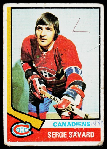 Serge Savard #53 1974 Topps card