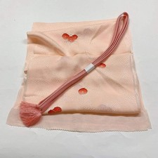 7426 Japanese Kimono Accessory Vintage Obiage and Obijime 2-piece Set Silk