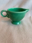 Vintage Homer Laughlin - Fiesta Ware  - Green Creamer - Ring Handle - USA