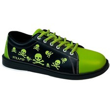 Pyramid Men's Skull Black/Green Bowling Shoes