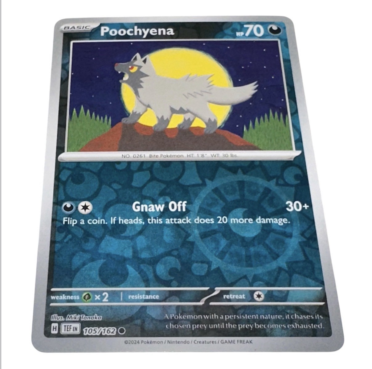 Poochyena 105/162 Temporal Forces Pokemon Reverse Holo NM - Buy 3 Get 2 Free