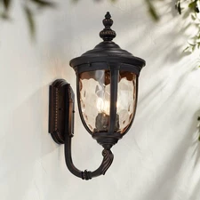 Bellagio Vintage Outdoor Wall Light Fixture Bronze Uplight 21" for Exterior Barn