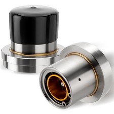 .717" Trailer Wheel Bearing Protectors, Chromed Stainless 2.717 inch-2 Pack 2