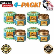4x Tiger Balm (White) Super Strength Pain Relief Ointment 21ml. (100% Original)