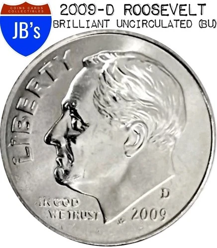 2009-D Roosevelt Dime 10c - BRILLIANT UNCIRCULATED (BU)