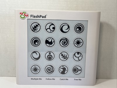 White FLASHPAD Electronic Light & Touch Game 4 Game Modes Dekko Toys WORKS!!