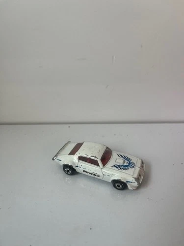 White Matchbox SuperFast Pontiac Firebird Car 1979 Lesney Prod, England