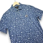 RLX Ralph Lauren Men's M Blue Pebble Beach Golf Polo Shirt Woodland Animal Print