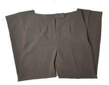 Vintage Tradition Womens 14 Dark Brown Dress Pants Pleated Straight Leg 80s 90s