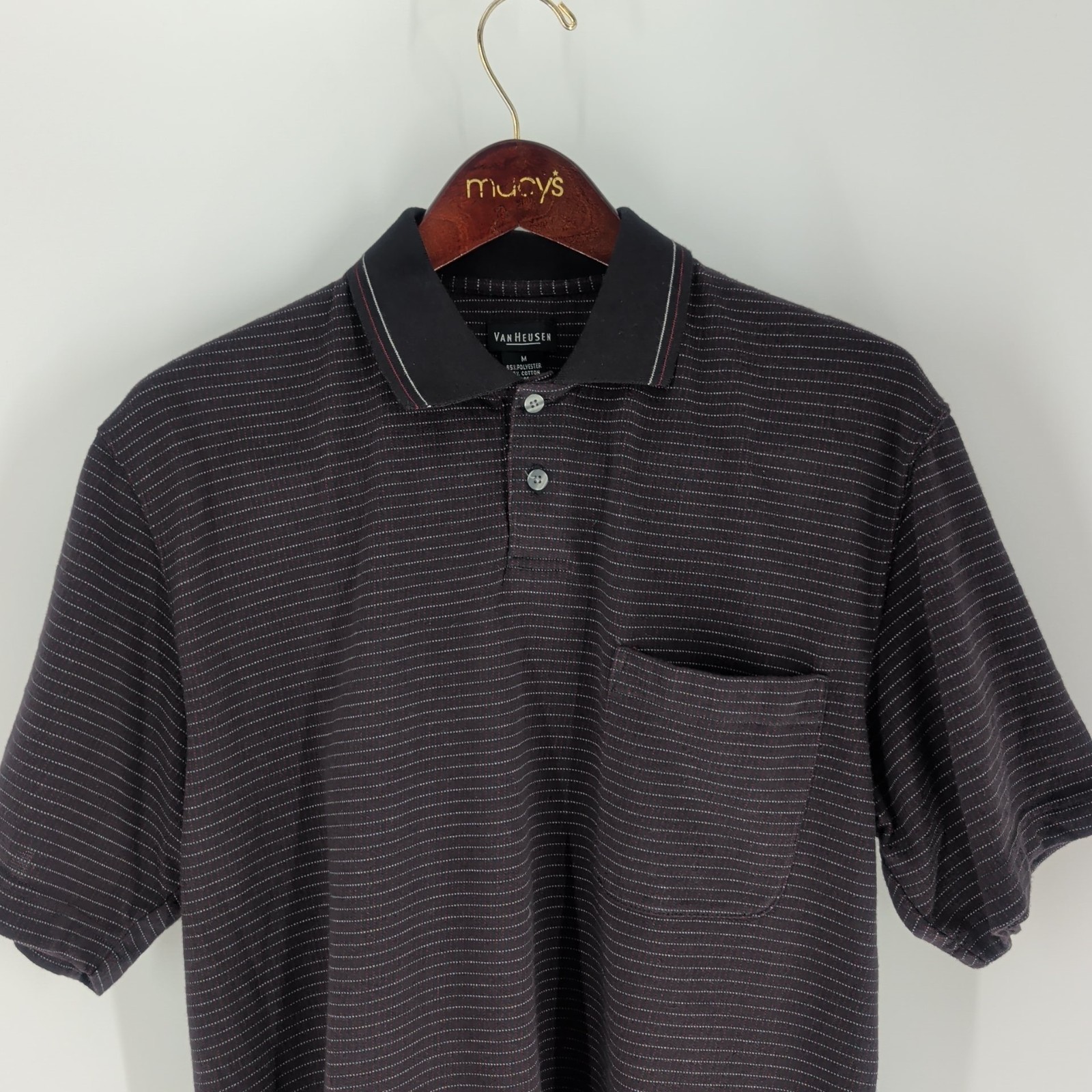 Van Heusen Pine Striped Two Button Performance Po… - image 3