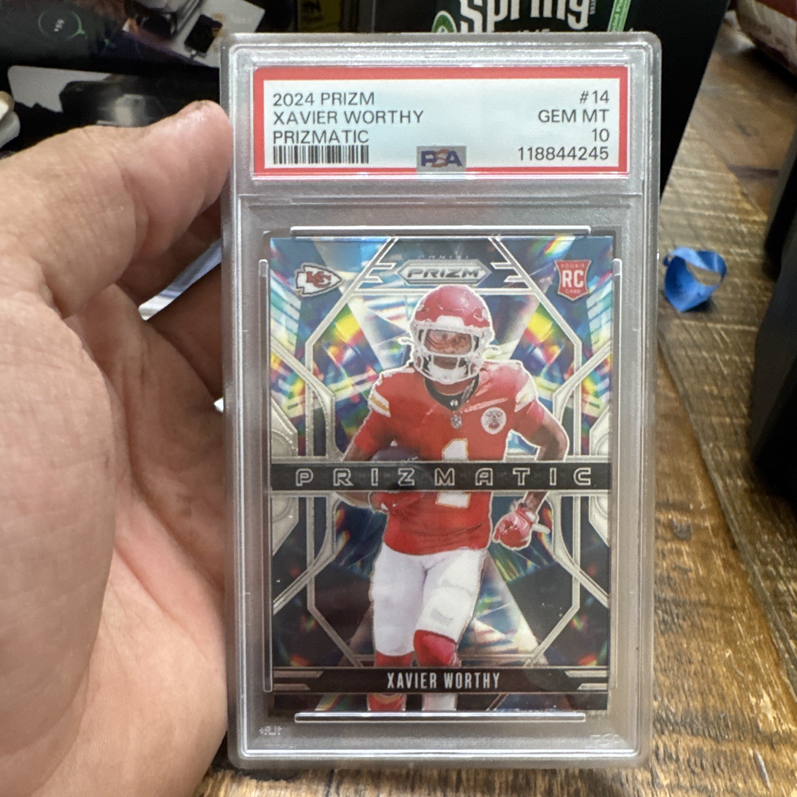Xavier Worthy Panini Prizm Prizmatic #14 Base