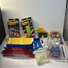 Huge Domino Rally Lot Set Glow In Dark Ghost, Deluxe, & More - Some New & Sealed