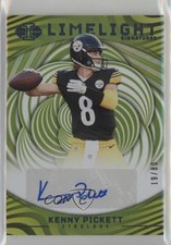 2023 Panini Illusions Limelight Signatures Blue 19/80 Kenny Pickett Auto 1p5