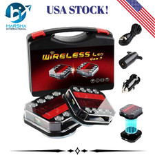 Upgraded Wireless Trailer Lights 2x 7 Pin Led Magnetic Taillight Kit 2026