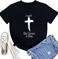 I Can't Women Crewneck Soft Tees Cute Graphic T Shirts