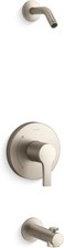 KOHLER TLS35322-4-BN, Elate Rite-Temp Bath and Shower Trim Kit with Push-Button