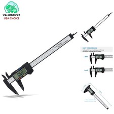 Versatile 0-6" Electronic Caliper - Easy LCD Reading & Instant Unit Conversion