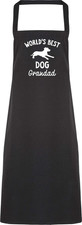World'S Best Dog Grandad Apron Kitchen Cooking Painting DIY Onesize Adult
