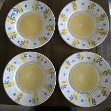 Celeca Zafferano Italian Pottery 11" Dinner Plates Lot of 4 Excellent Condition