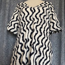 Women’s Matalan Papaya Puff Ball Sleeve Smart Elegant Summer Dress. Size UK 20