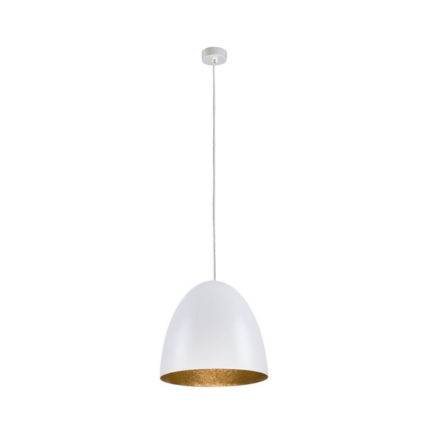 WeißE Pendelleuchte Gold Metall Rund Loft Wohnzimmer Esstisch Lampe Ornella-image